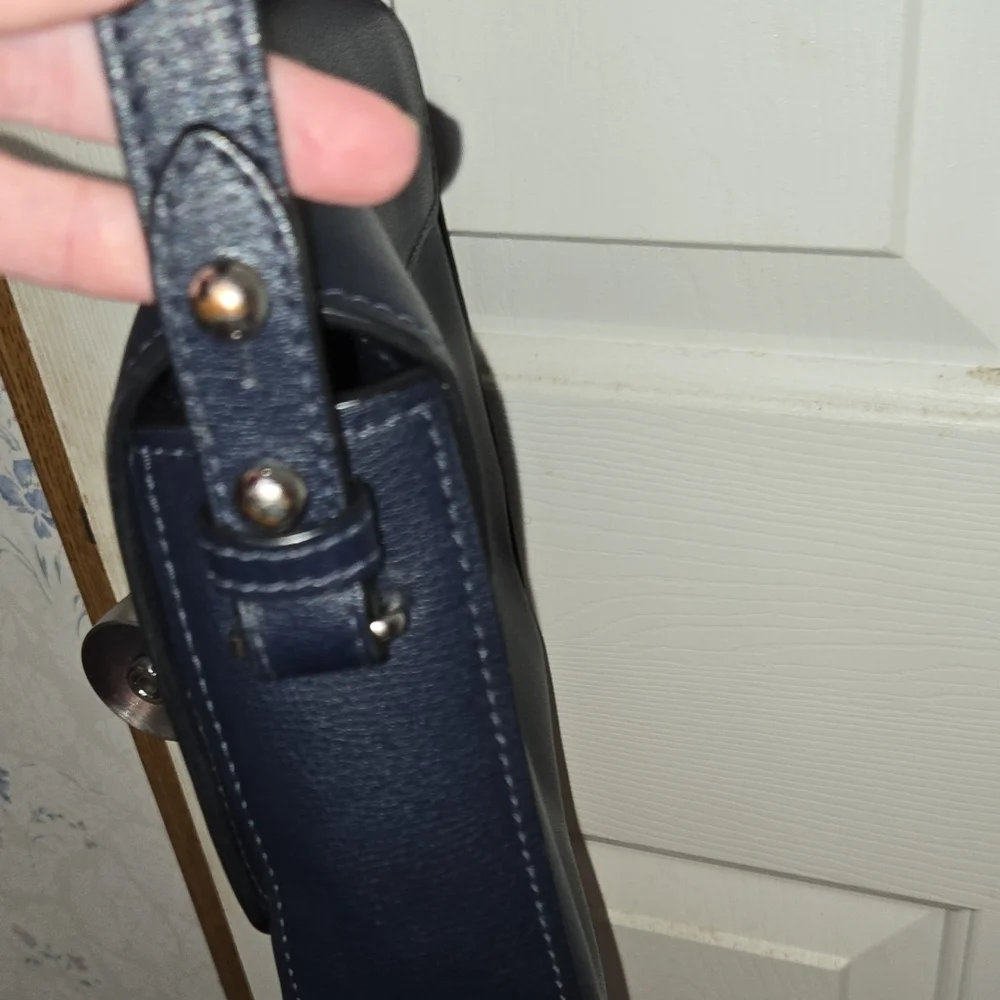 Marc Jacobs Navy Leather Crossbody Bag